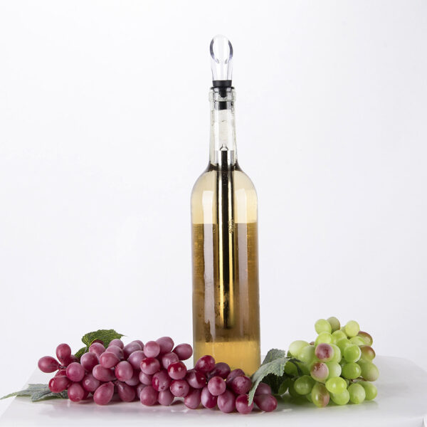 Wine Bottle Cooler Stick Stainless Steel Wine Chilling Rod Leakproof Wine Chiller Beer Beverage Frozen Stick Bar Tool