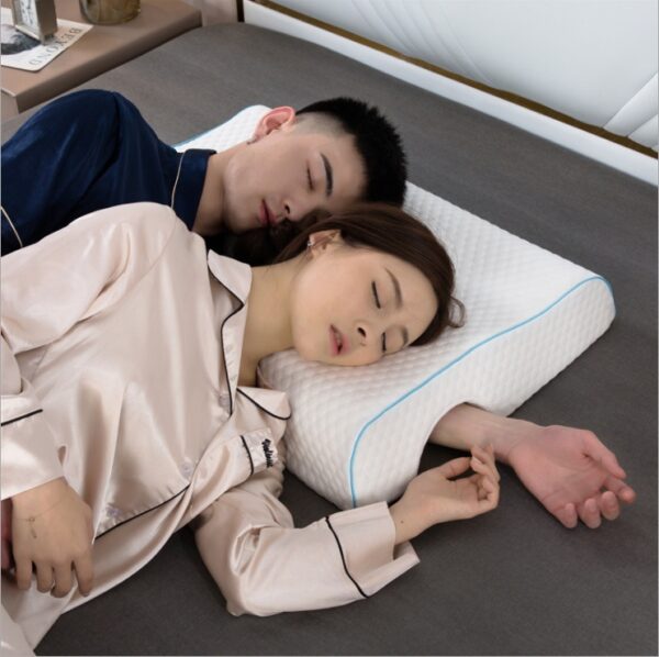 Couples Pillow Arched Cuddle Pillow with Slow Rebound Memory Foam for Arm Rest Hand Pillow